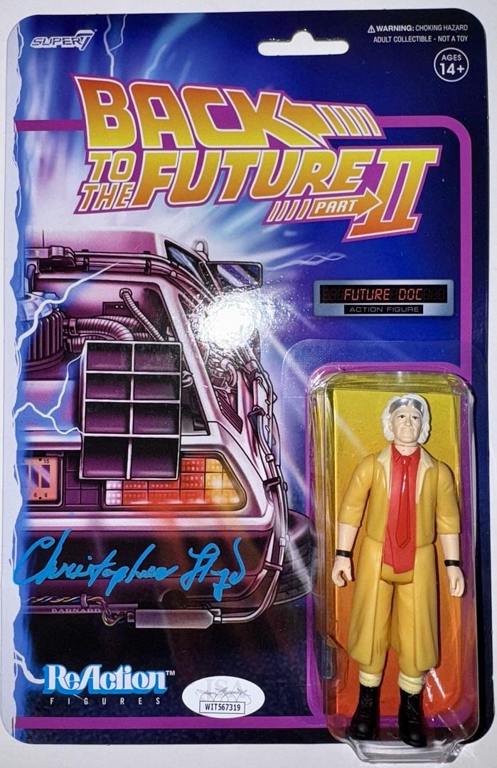 Christopher Lloyd Signed Super 7 Action Figure "Future Doc" (Back To The Future) - JSA COA