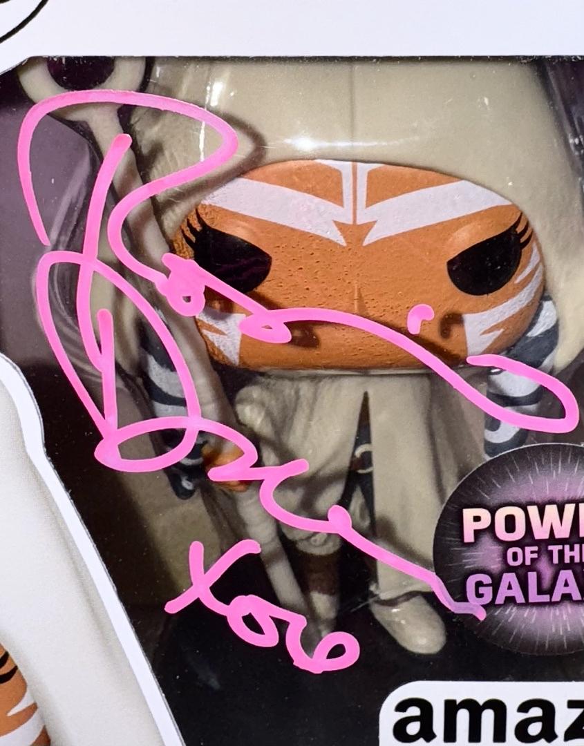 Rosario Dawson Signed Funko Pop #578 "Ahsoka" (Star Wars) w/Quote - JSA COA