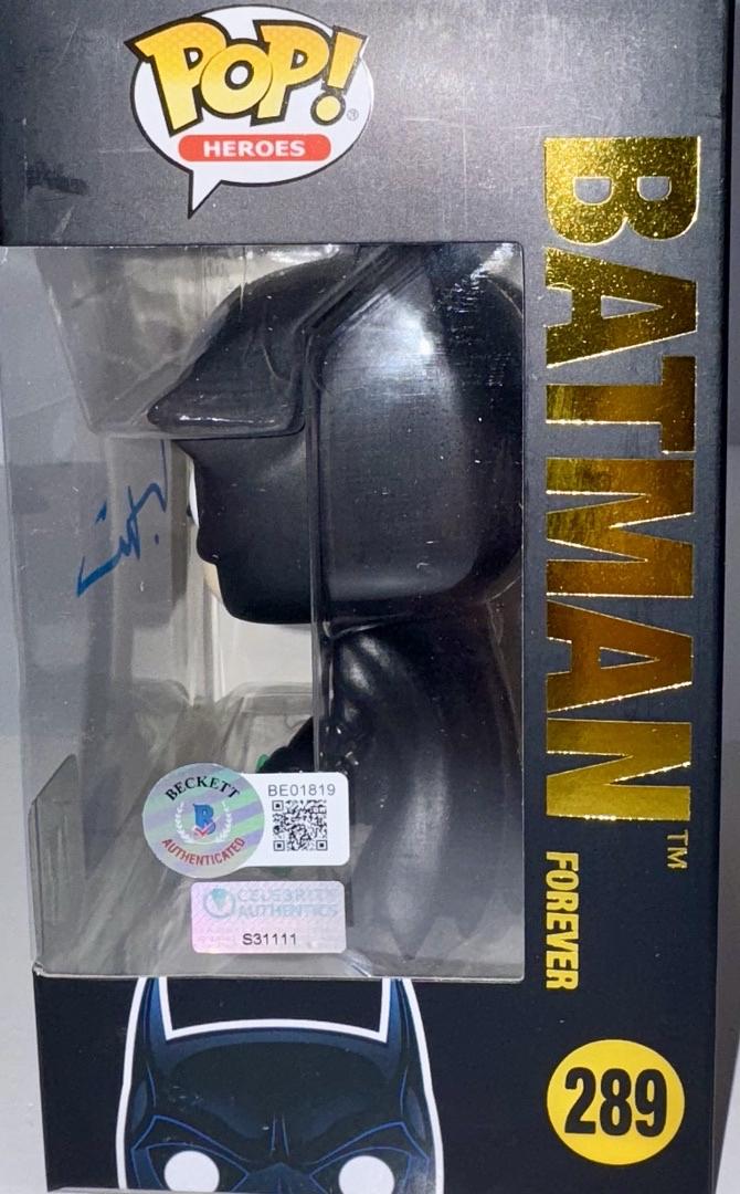 Val Kilmer Signed Funko Pop #289 Batman 80 Years - Celebrity Authentics #02