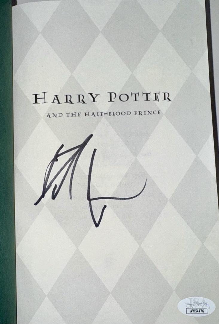 Daniel Radcliffe Autographed Book Half Blood Prince - JSA COA
