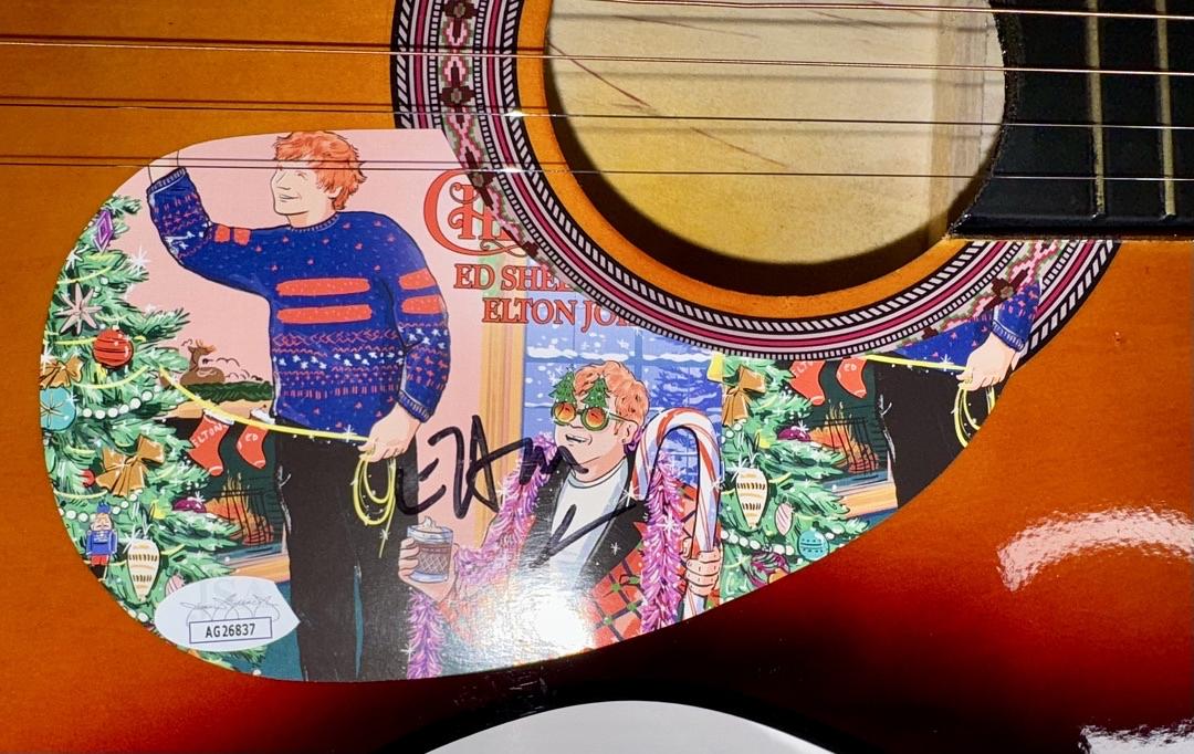 Elton John Signed Guitar - JSA COA #01