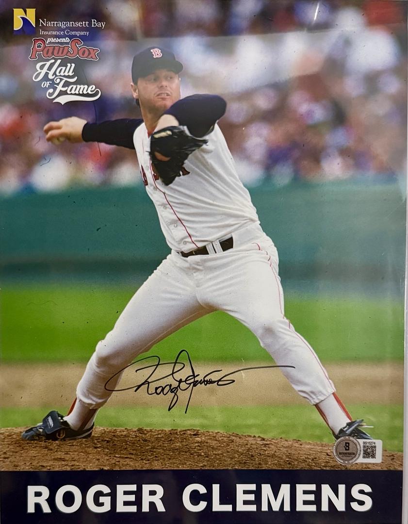 Roger Clemens Signed 8x10 Photo Boston Red Sox - Beckett COA