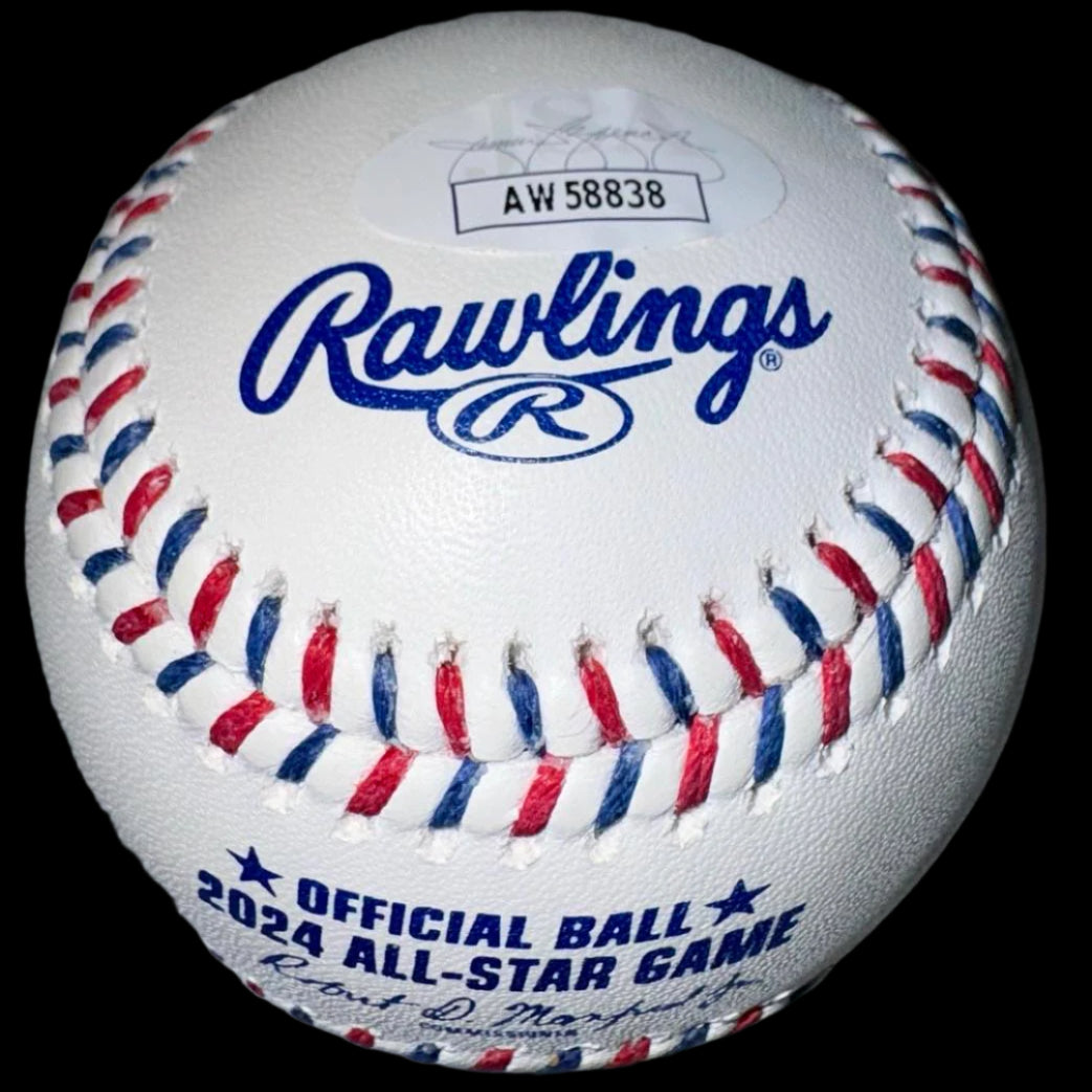 Jaren Duran Autographed Rawlings Official 2024 All Star Game MVP Baseball - JSA COA