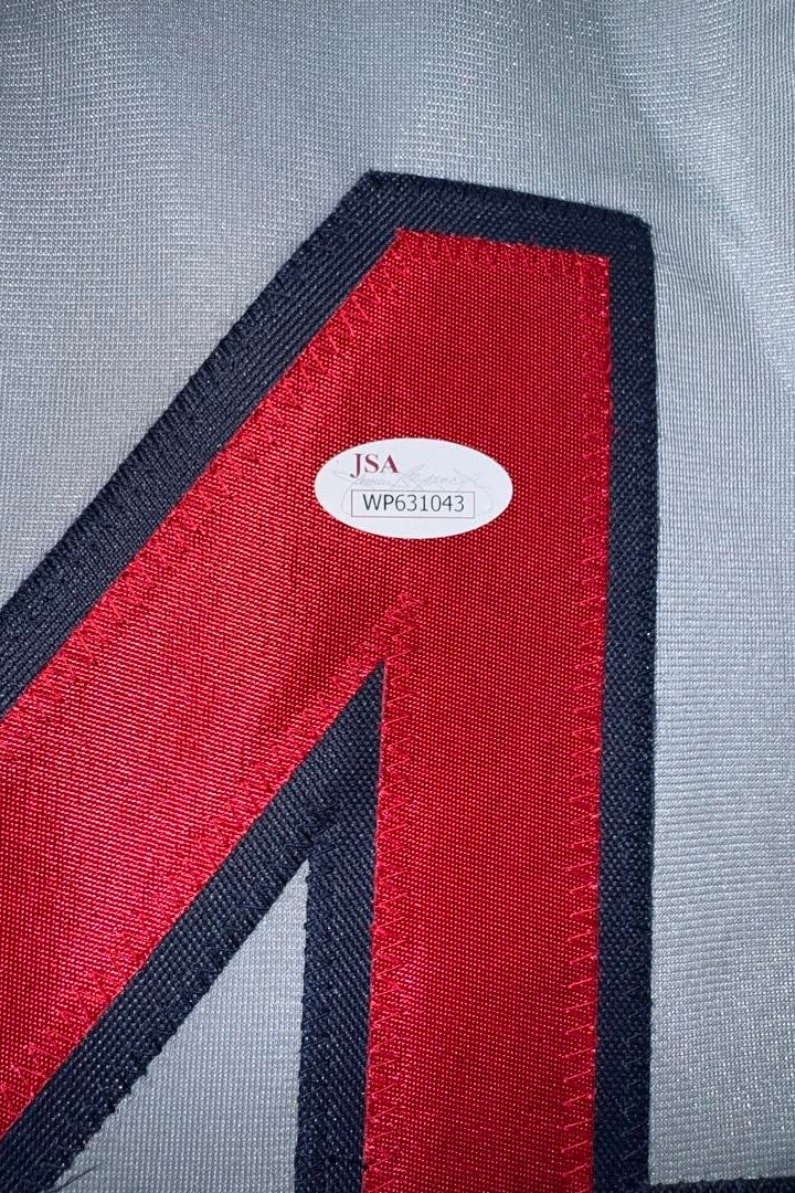 Jim Rice Signed Red Sox Custom Gray Jersey - JSA COA