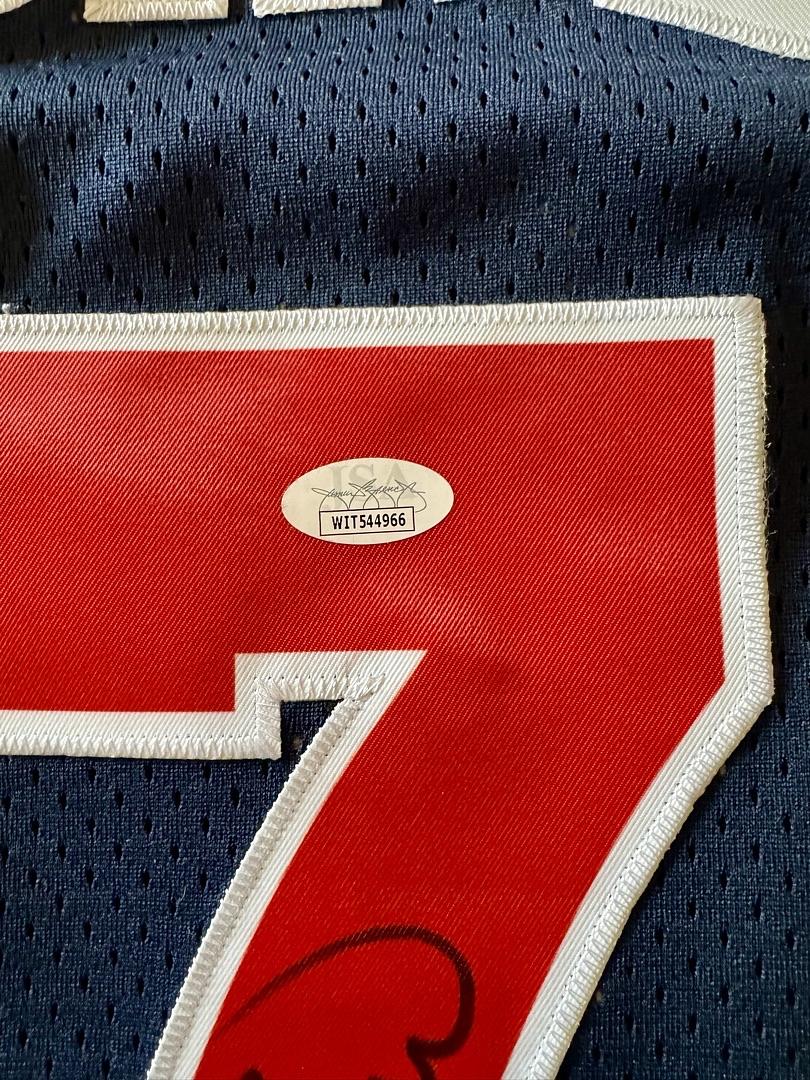Larry Bird Signed Team USA Jersey - JSA COA