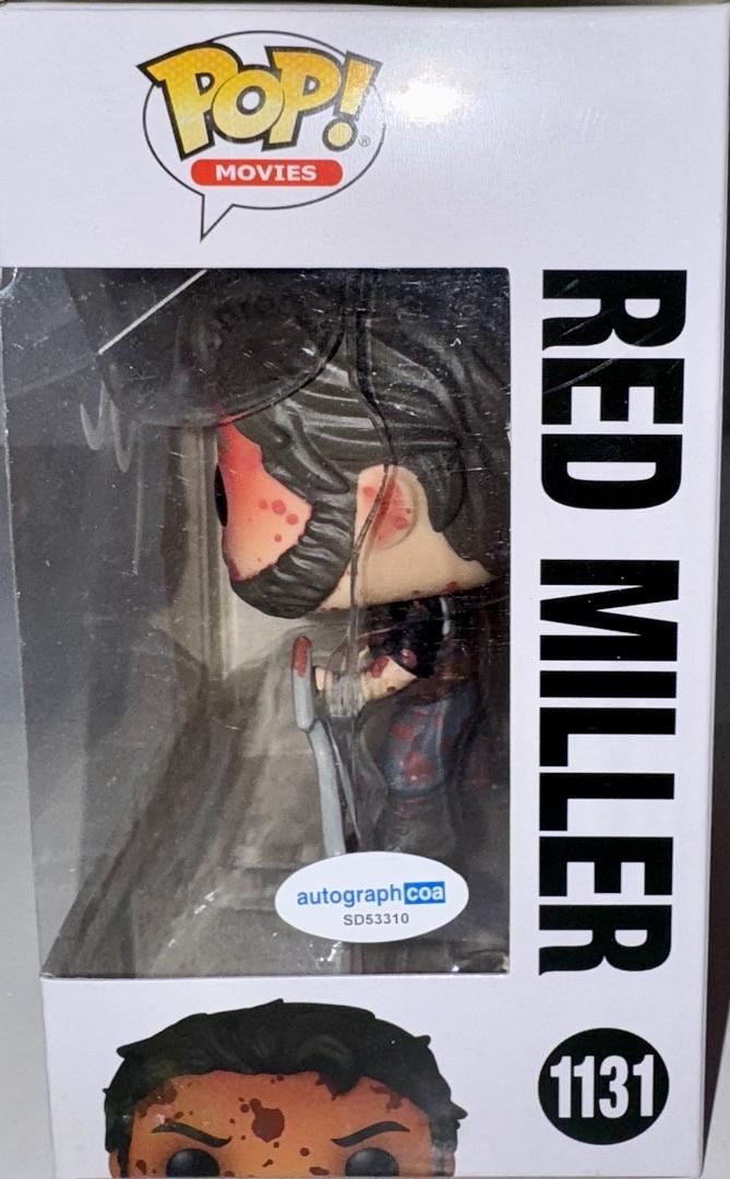 Nicholas Cage Signed Funko Pop #1131 "Red Miller" Mandy (White Ink) - ACOA