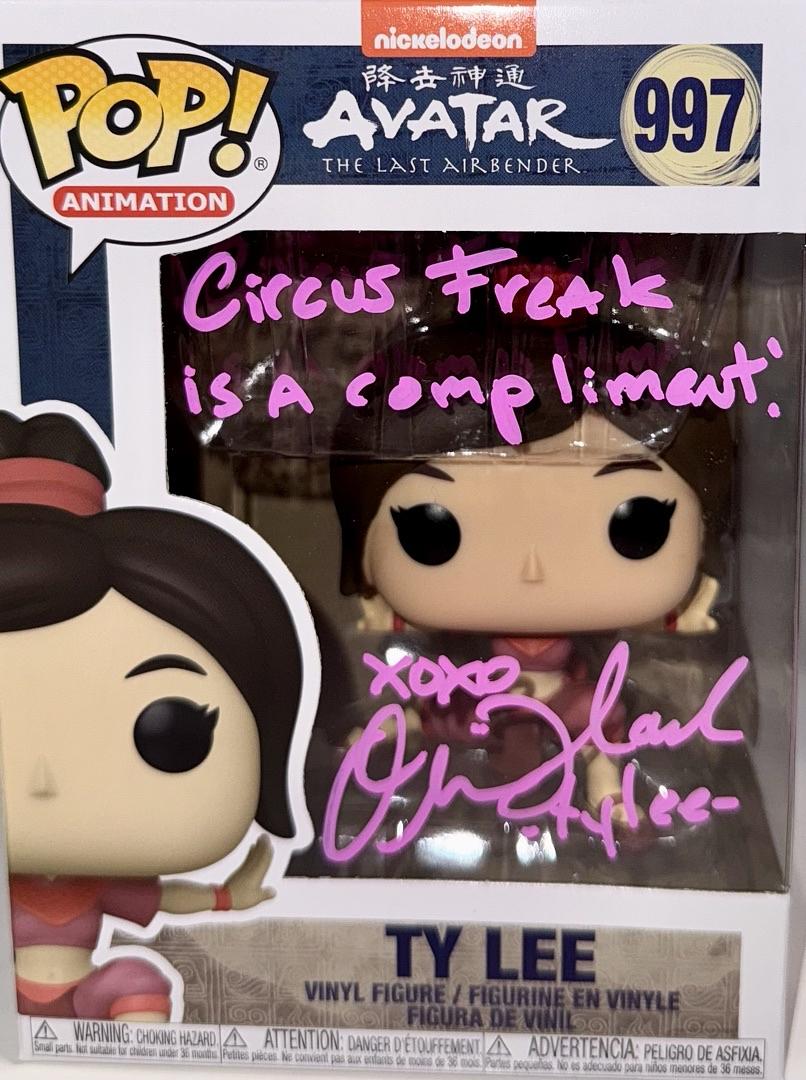 Olivia Hack Signed Funko Pop #997 "Ty Lee" (Avatar Last Airbender) w/ Quote - SWAU #01