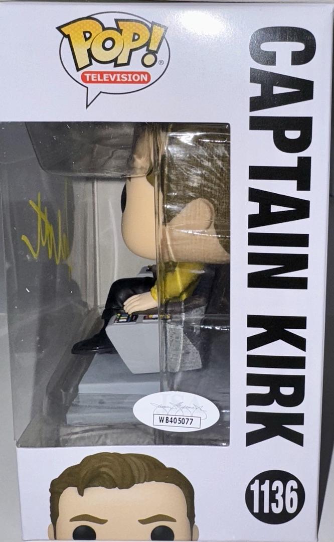 William Shatner Signed Funko Pop #1136 "Captain Kirk" (Star Trek) - JSA COA #01