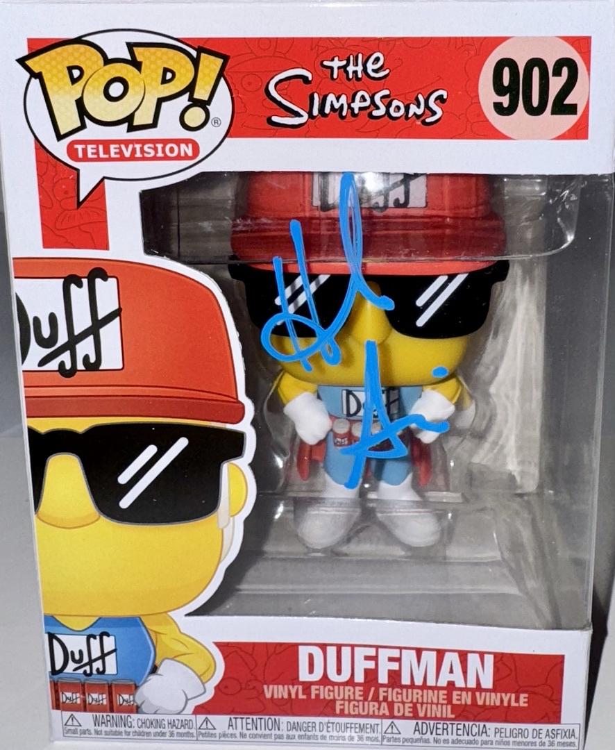 Hank Azaria Signed Funko Pop #902 "Duffman" (The Simpsons) - OC Celebrity Marketing