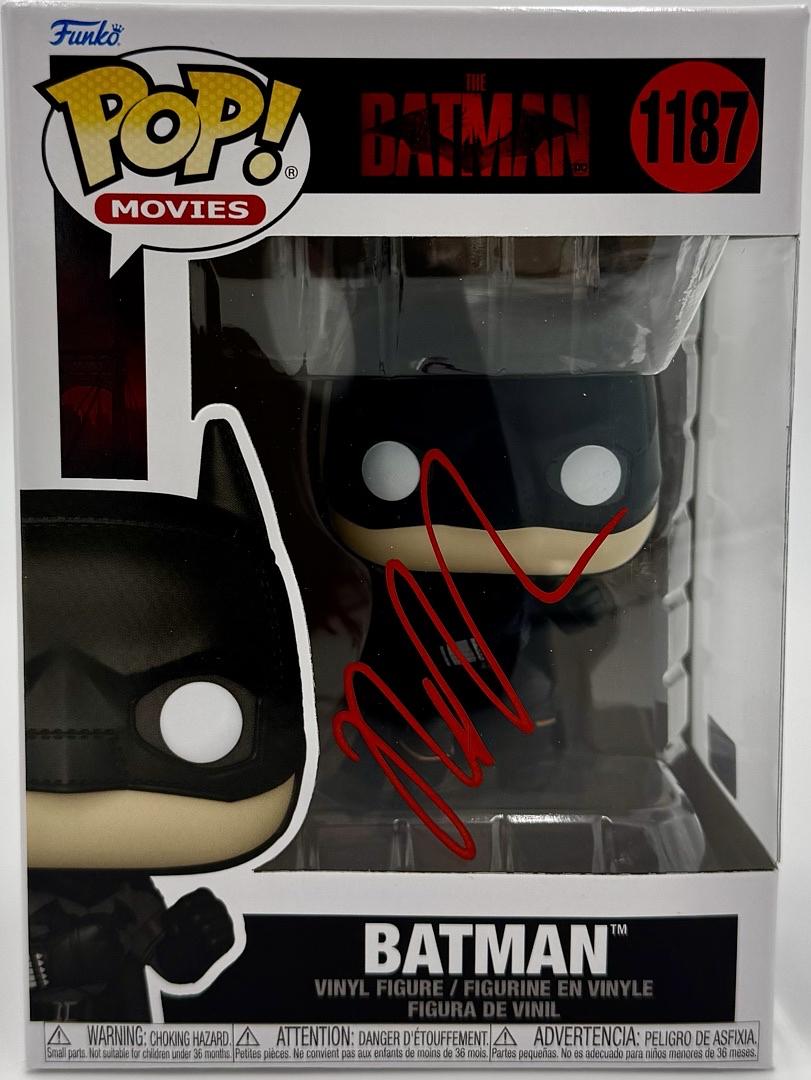 Robert Pattinson Signed Funko Pop #1187 (Batman) - Celebrity Authentics