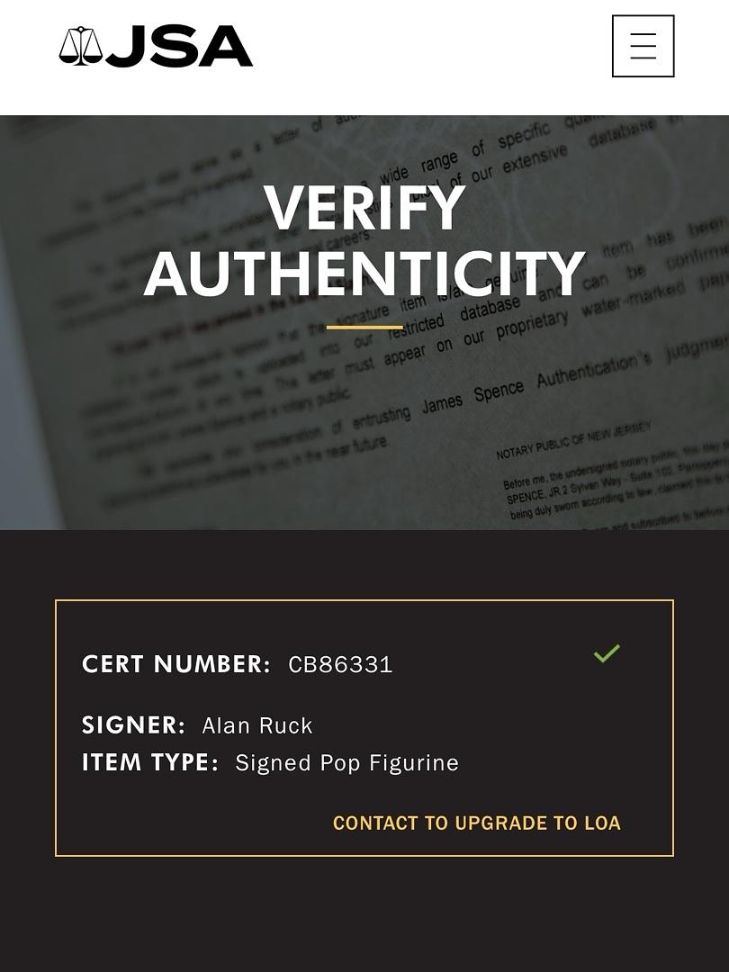 Alan Ruck Signed Funko Pop #1731 "Cameron Frye" (Ferris Bueller) w/ Quote - JSA COA #02