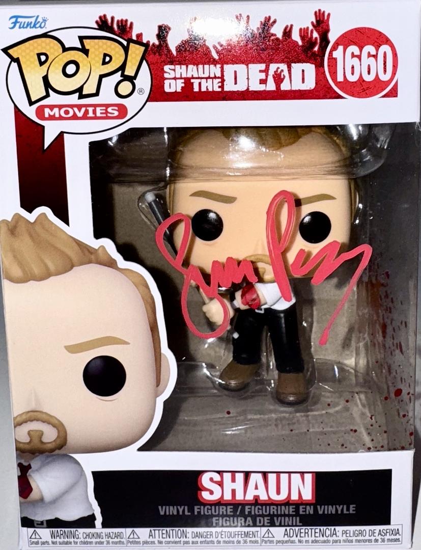 Simon Pegg Signed Funko Pop #1660 "Shaun" (Shaun Of The Dead) - JSA COA