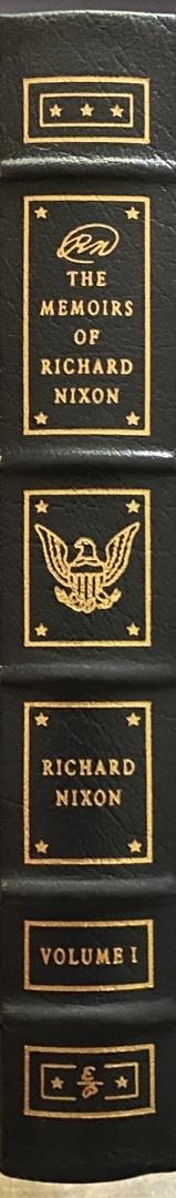 Richard Nixon Autographed Memoirs Volume I &II - Easton Press