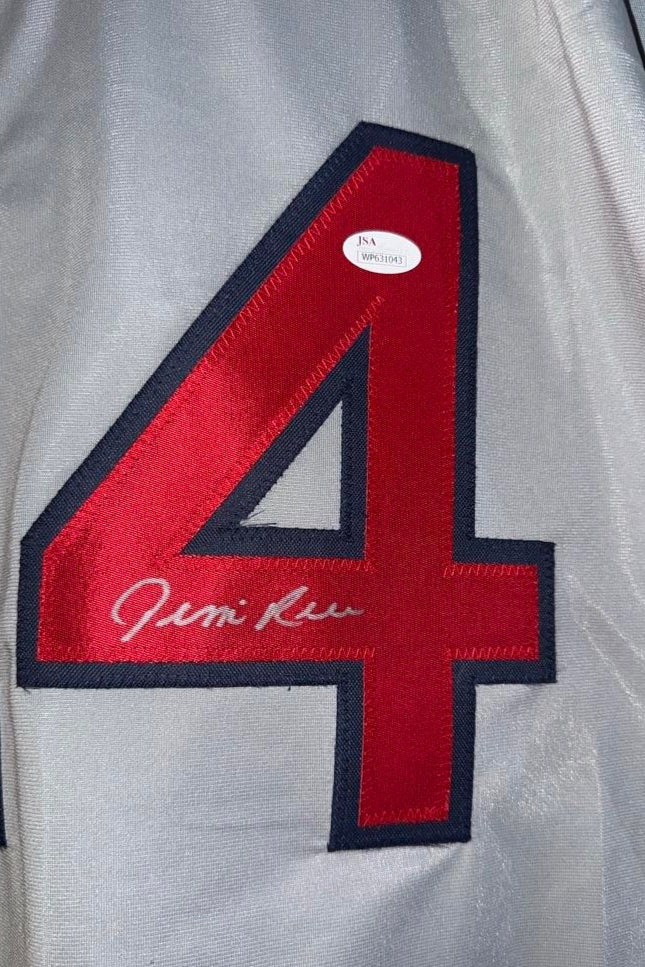 Jim Rice Signed Red Sox Custom Gray Jersey - JSA COA