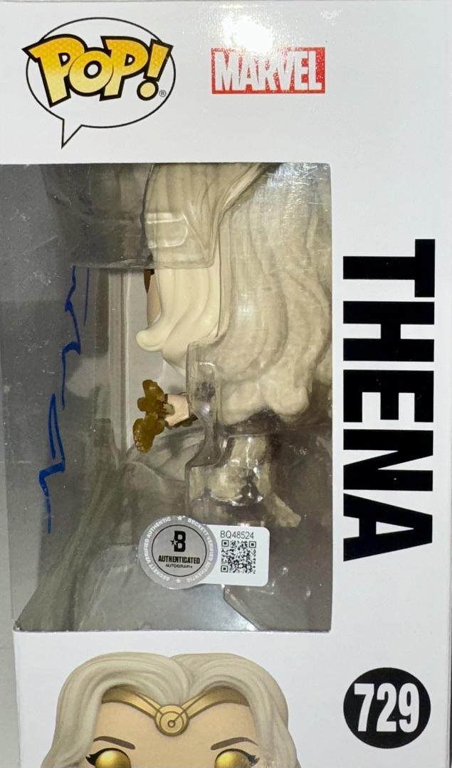 Angelina Jolie Signed Funko Pop #729 "Thena" Eternals Marvel - Beckett COA