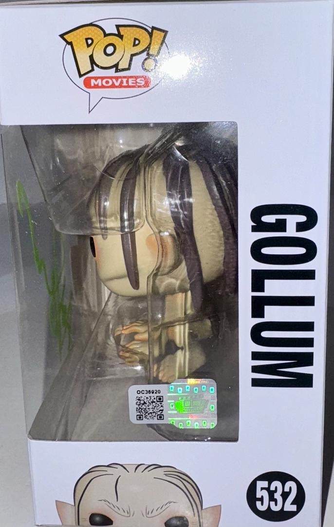 Andy Serkis Signed Funko Pop #532 "Gollum" (LOTR) - OC Celebrity Marketing