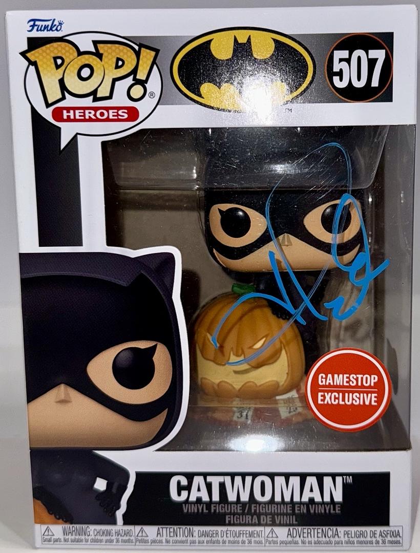 Halle Berry Signed Funko Pop #507 Catwoman (Blue Ink) - Beckett COA #2