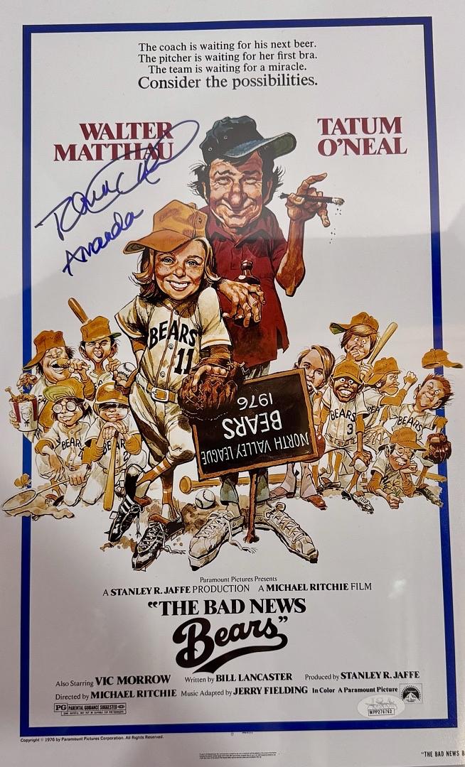 Tatum O'Neal Signed 11x17 Photo (Bad News Bears) - JSA COA