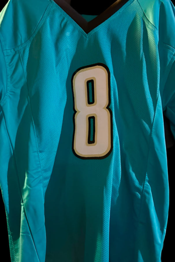 Mark Brunelle Signed Custom Teal Jaguars Jersey - Schwartz COA #02