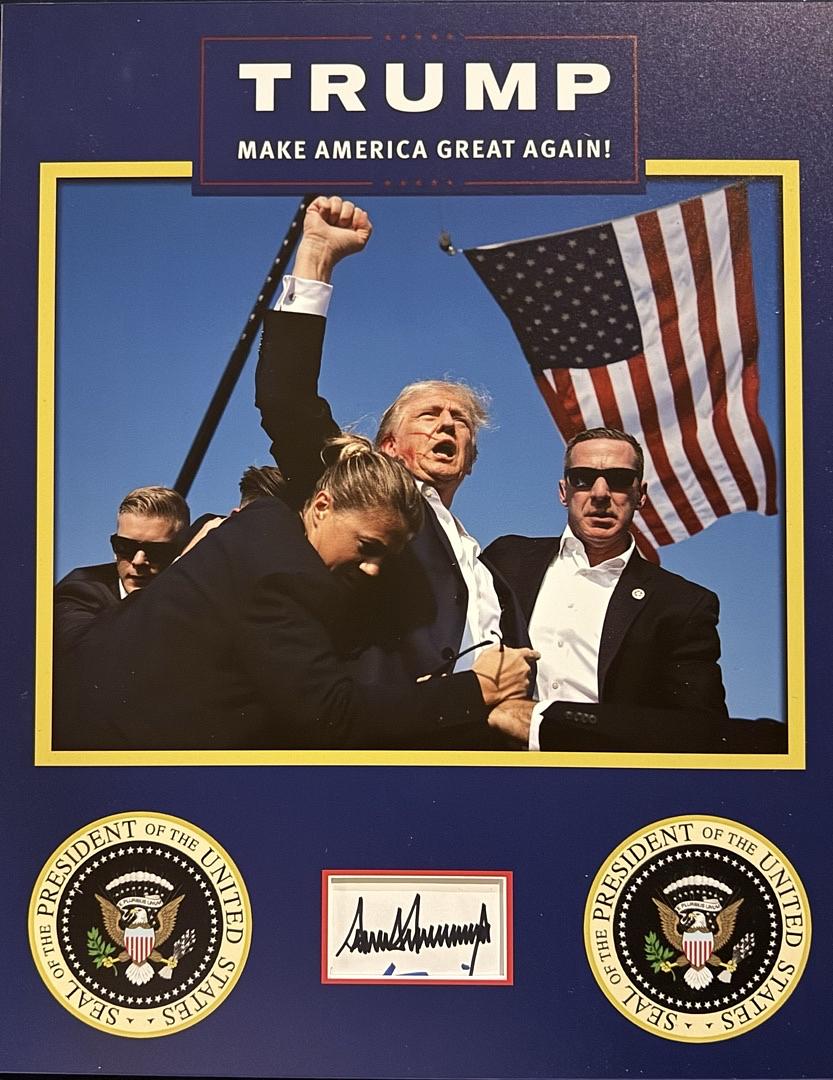 Donald Trump Signed & Matted Bookplate Cut Signature - Koschal COA #04