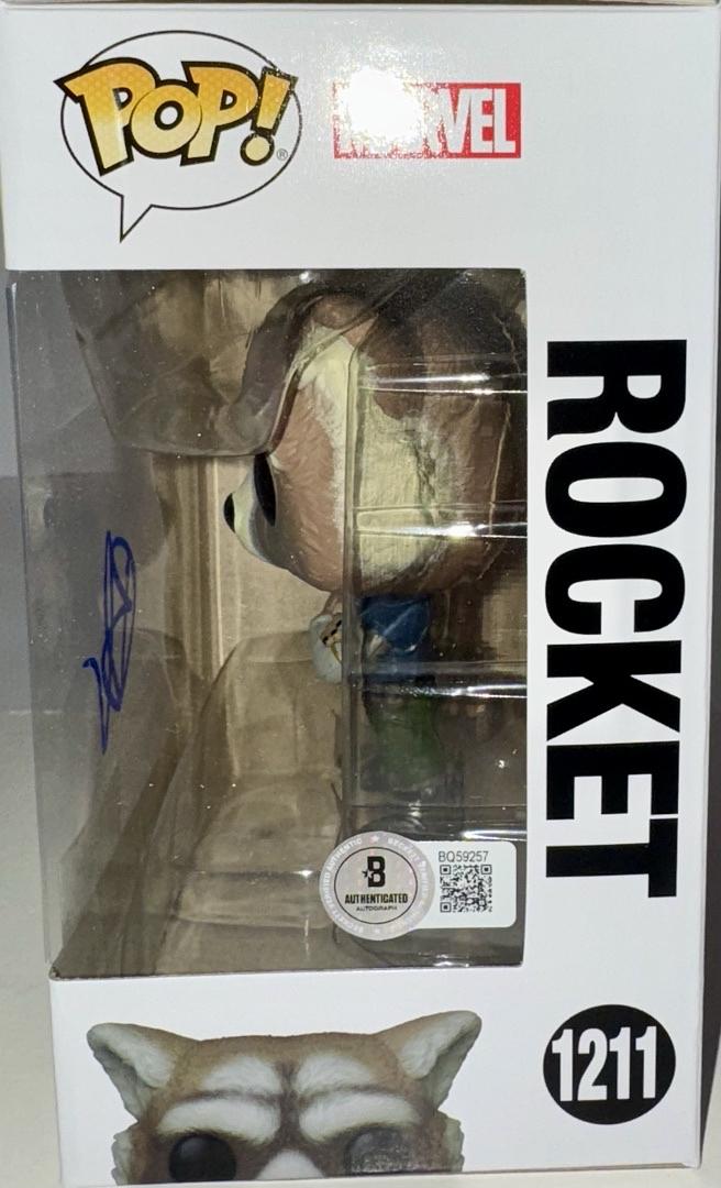 Bradley Cooper Exclusive Signed Funko Pop #1211 "Rocket Raccoon" (GOTG) - Beckett COA #06