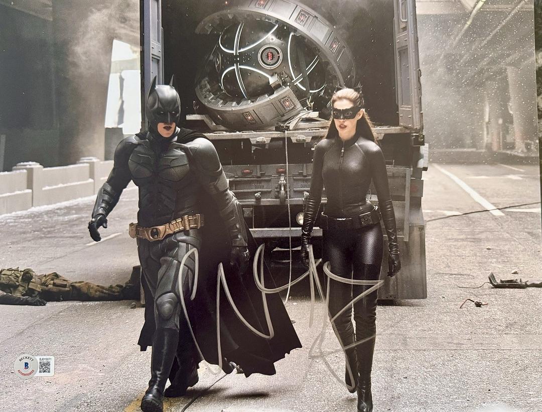 Christian Bale Signed 11x14 Photo (Batman Dark Knight) - Beckett COA #02