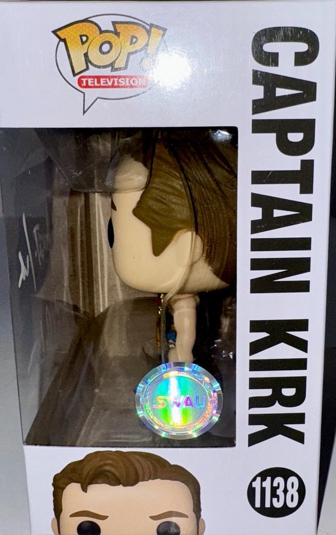 William Shatner Signed Funko Pop "Captain Kirk" (Star Trek) w/Inscription - SWAU