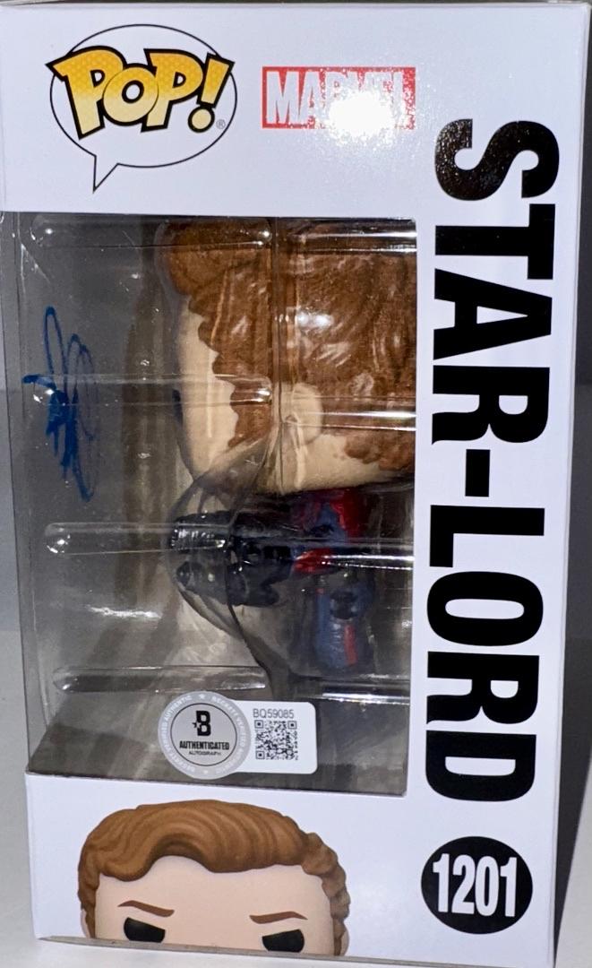 Chris Pratt Signed Funko Pop #1201 "Star Lord" GOTG - Beckett COA #02