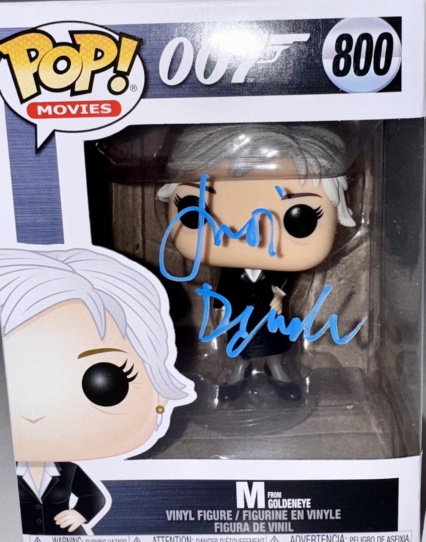 Judi Dench Signed Funko Pop #800 "M" (James Bond 007 Goldeneye) - Beckett COA #02