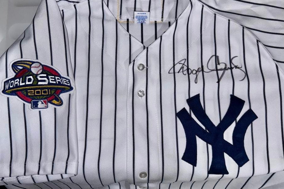 Roger Clemens Signed 2001 World Series Yankees Pinstripe Jersey - Beckett COA