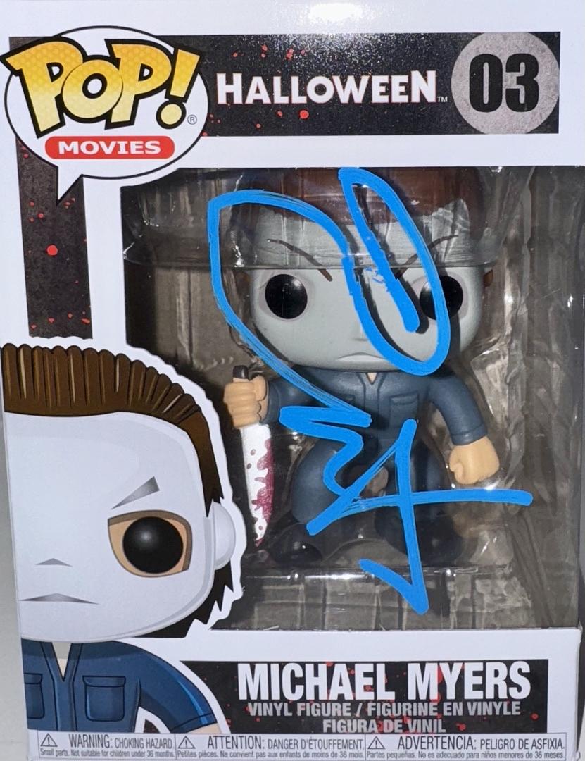 Jamie Lee Curtis Signed Funko Pop #03 Michael Myers Halloween (Blue Ink) - Beckett COA