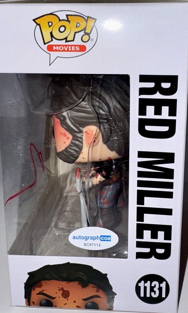 Nicholas Cage Signed Funko Pop #1131 "Red Miller" Mandy (Red Ink) - ACOA
