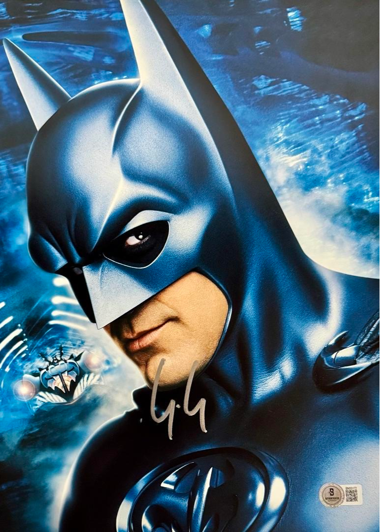 George Clooney Signed 11x14 Photo (Batman) - Beckett COA #02