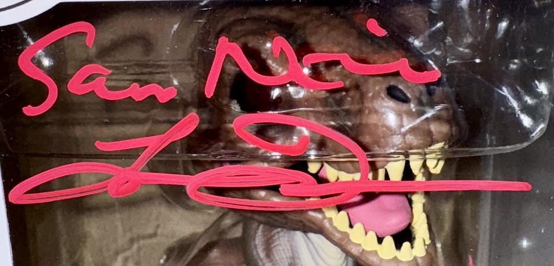 Laura Dern & Sam Neill Signed 25th Anniversary Funko Pop #549 (Jurassic Park) *RARE* - Celebrity Authentics #01