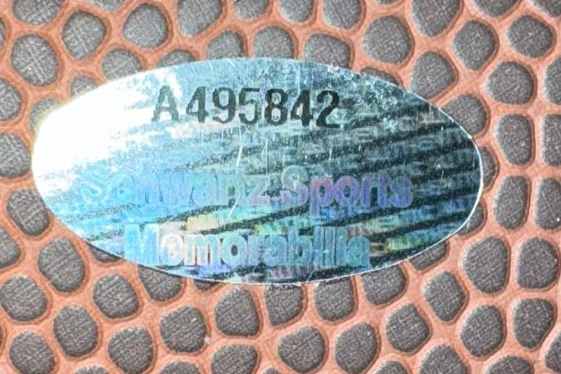 Alan Faneca Signed Replica Football w/HOF Inscription - Schwartz COA