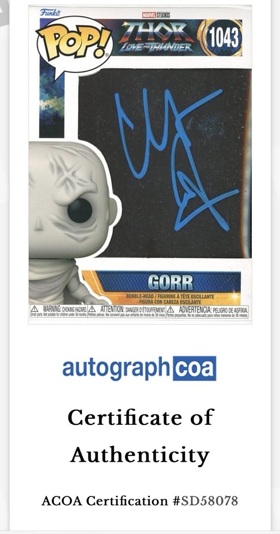 Christian Bale Signed Funko Pop #1043 "Gorr" (Thor Love & Thunder) - ACOA