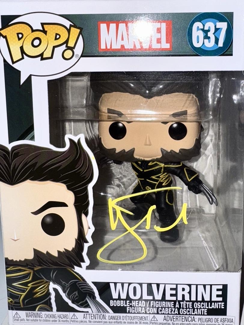 Hugh Jackman Signed Funko Pop #637 "Wolverine" Marvel - Celebrity Authentics