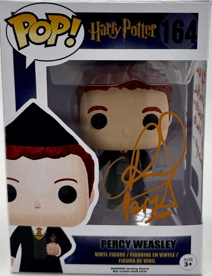 Chris Rankin Signed Funko Pop #164 Percy Weasley (Harry Potter) *RARE* - SWAU