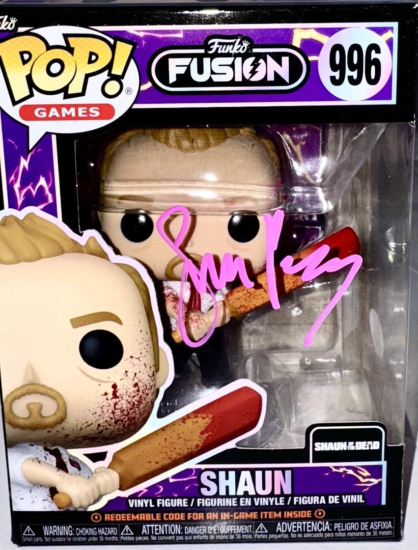 Simon Pegg Signed Funko Pop #996 "Shaun" (Shaun Of The Dead) - JSA COA #01