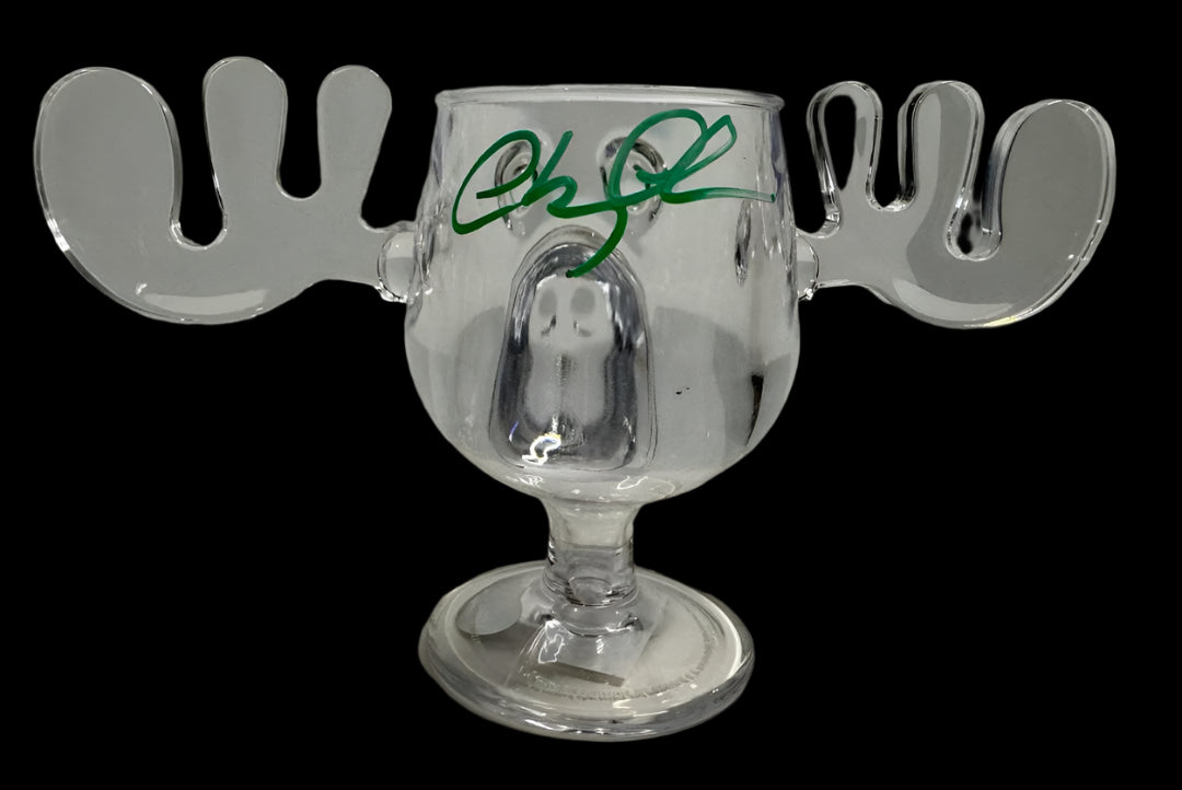 Chevy Chase Signed Acrylic Moose Mug (Christmas Vacation) - Beckett COA #02
