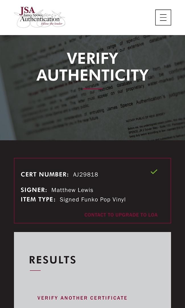 Matthew Lewis Signed Funko Pop #116 "Neville Longbottom" (Harry Potter) - Beckett COA #01