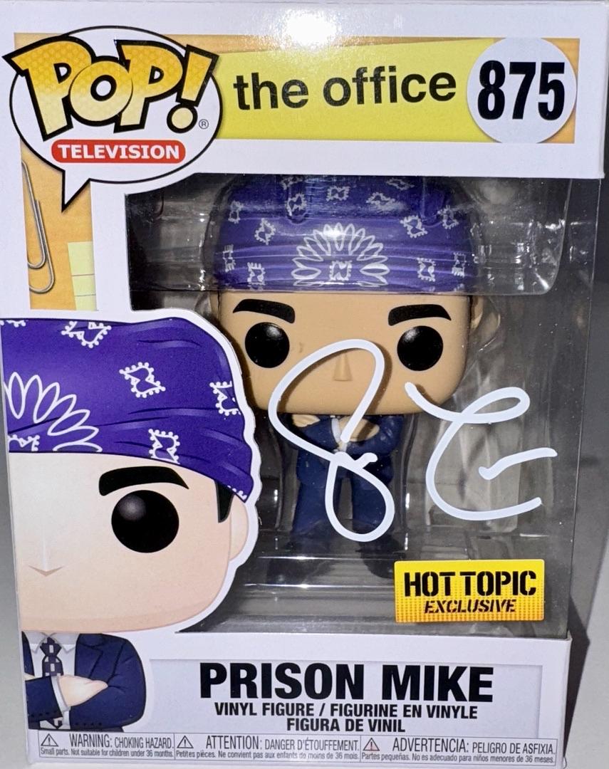 Steve Carell Signed Funko Pop #875 "Prison Mike" (The Office) - Beckett COA