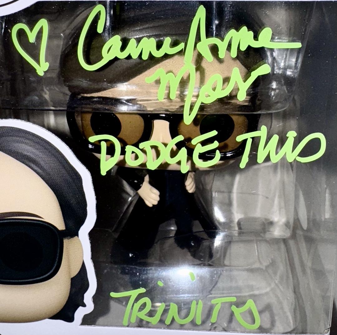 Carrie Ann Moss Signed Funko Pop #1173 Trinity (The Matrix) w/inscription and character name - JSA COA