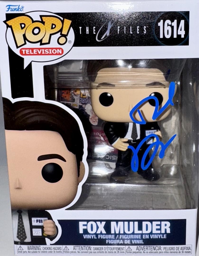 David Duchovny Signed Funko Pop #1614 "Fox Mulder" X-Files (Blue Ink) - JSA COA #1