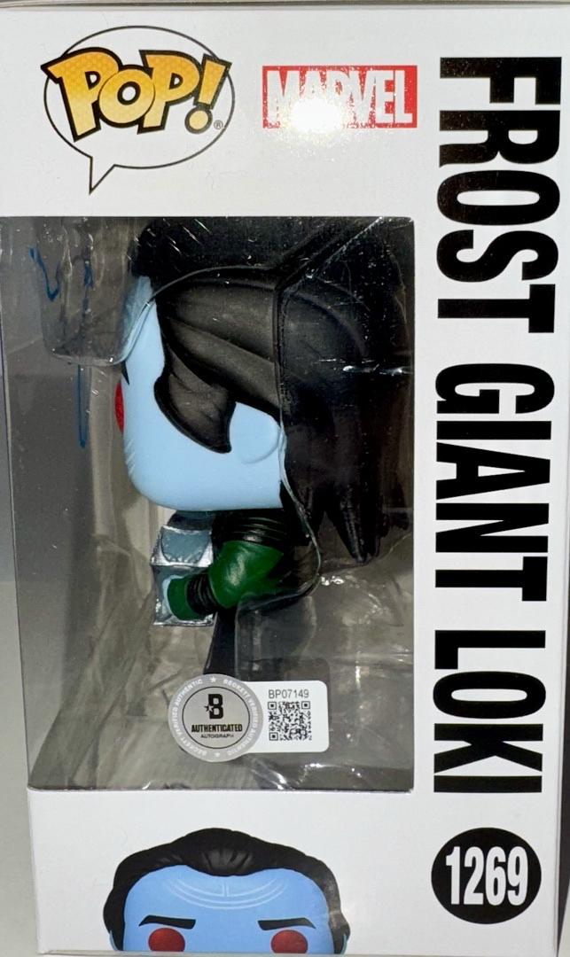 Matt Damon Signed Funko Pop #1269 "Frost Giant Loki" (Infinity Saga) - Beckett COA