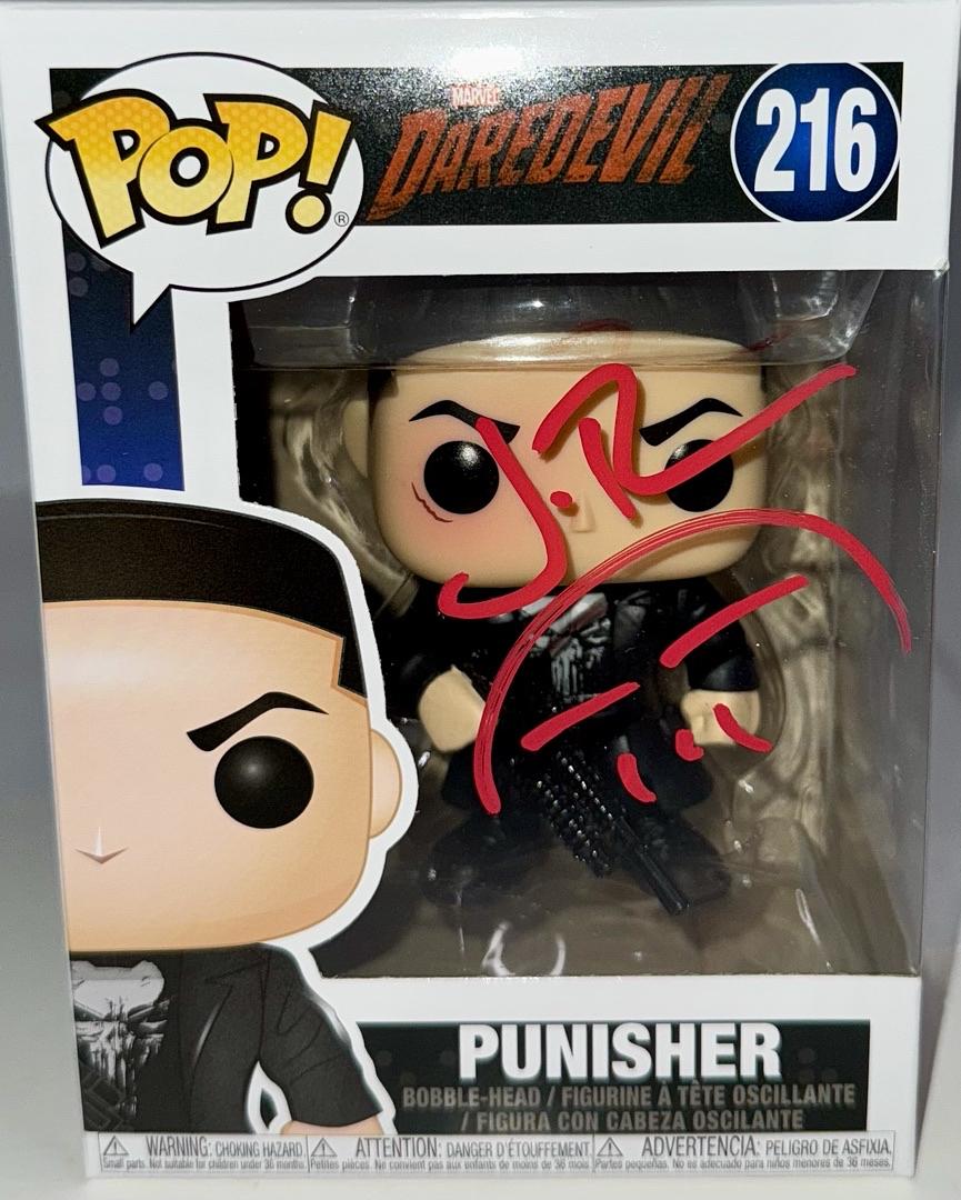 Jon Bernthal Signed Funko Pop #216 "Punisher" w/Drawing (Daredevil) - JSA COA