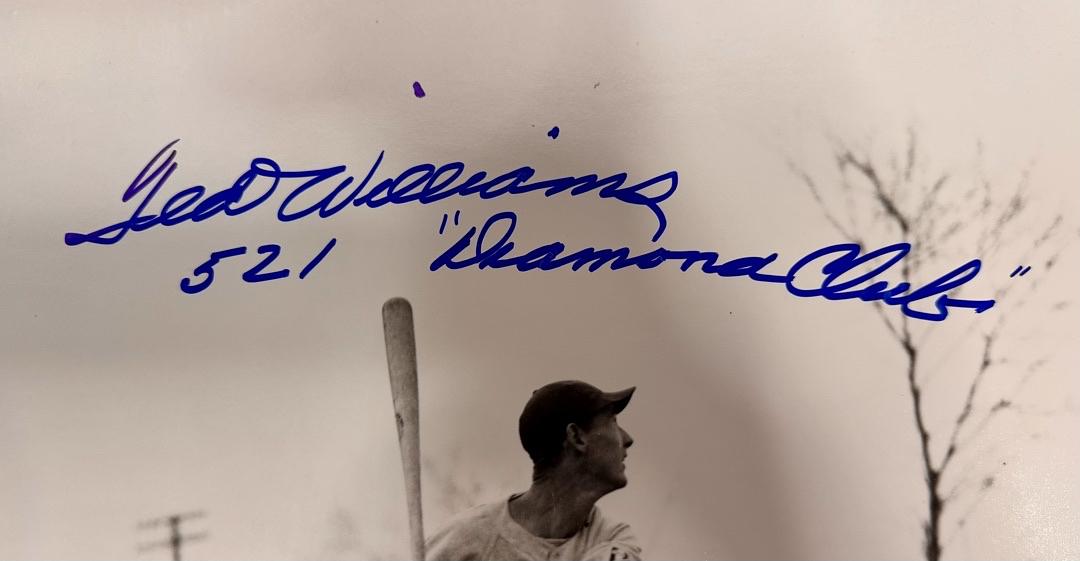 Ted Williams Signed 16x20 Photo w/Inscription - Williams COA