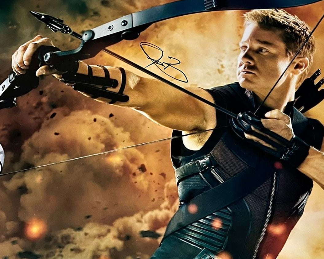 Jeremy Renner Signed 16x20 Photo (Avengers) - Beckett COA
