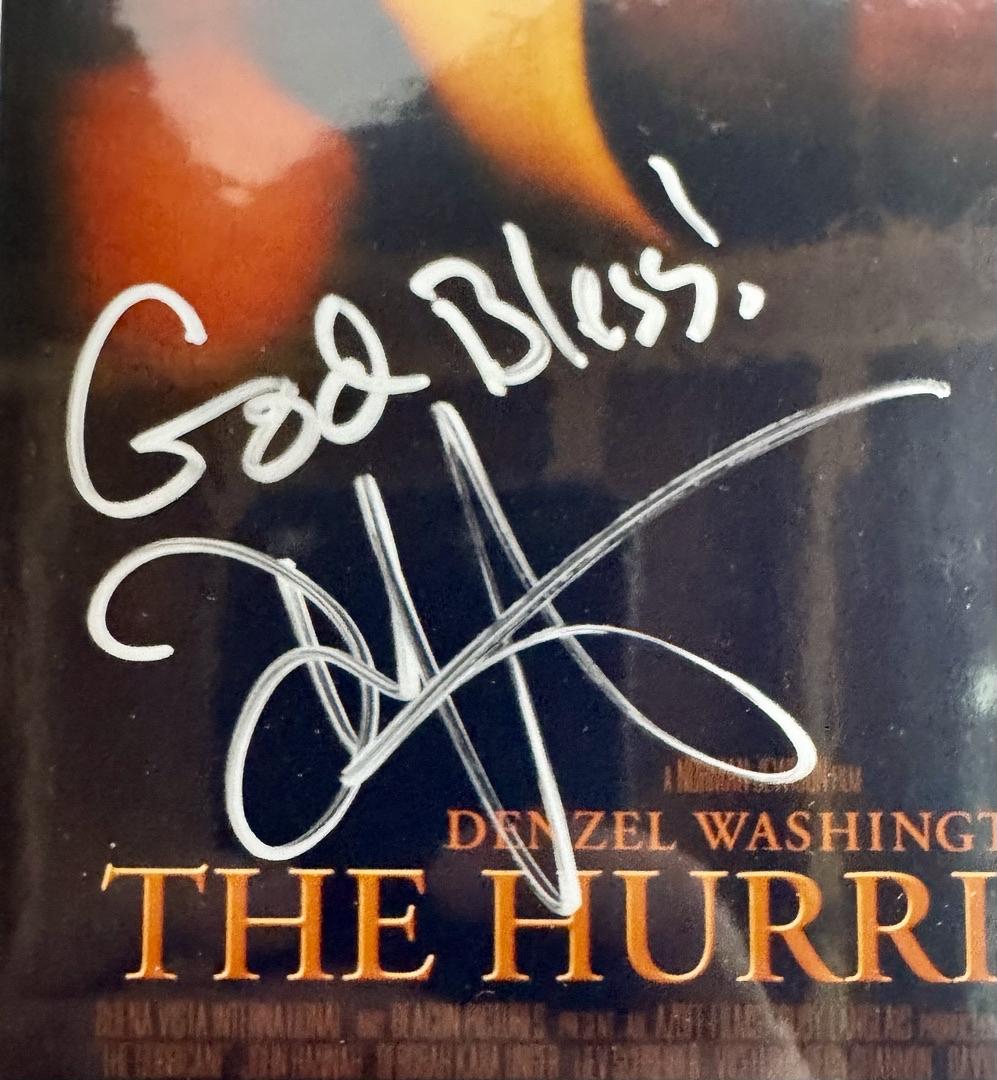 Denzel Washington Signed 8x10 Photo (The Hurricane) - ACOA
