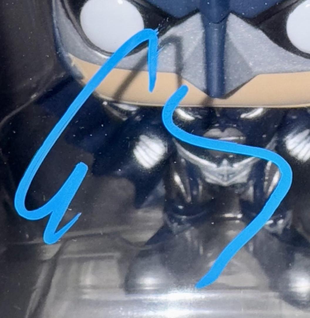 George Clooney Signed Funko Pop #314 Batman (Blue Ink) - ACOA #6